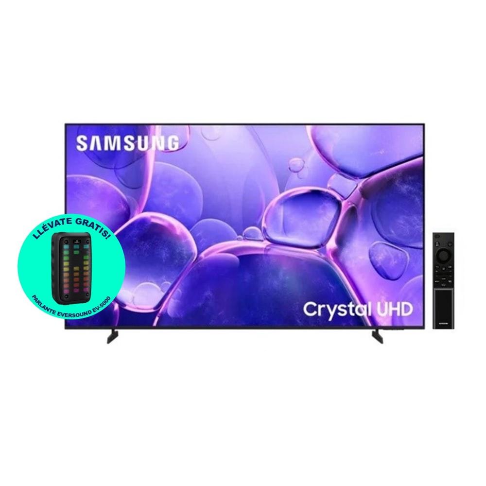 TELEVISOR SAMSUNG SMART TV 65 CRYSTAL UHD 4K UN65U8000FGXPE + PARLANTE EVERSOUND EV-5000 DE REGALO