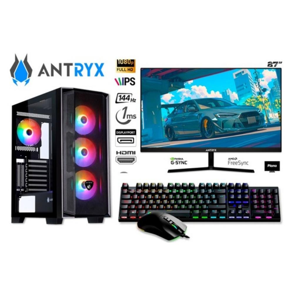 PC GAMER ANTRYX RGB RYZEN 5 8500G 16GB 500GB SSD MONITOR PLANO FULL HD 27" 144HZ