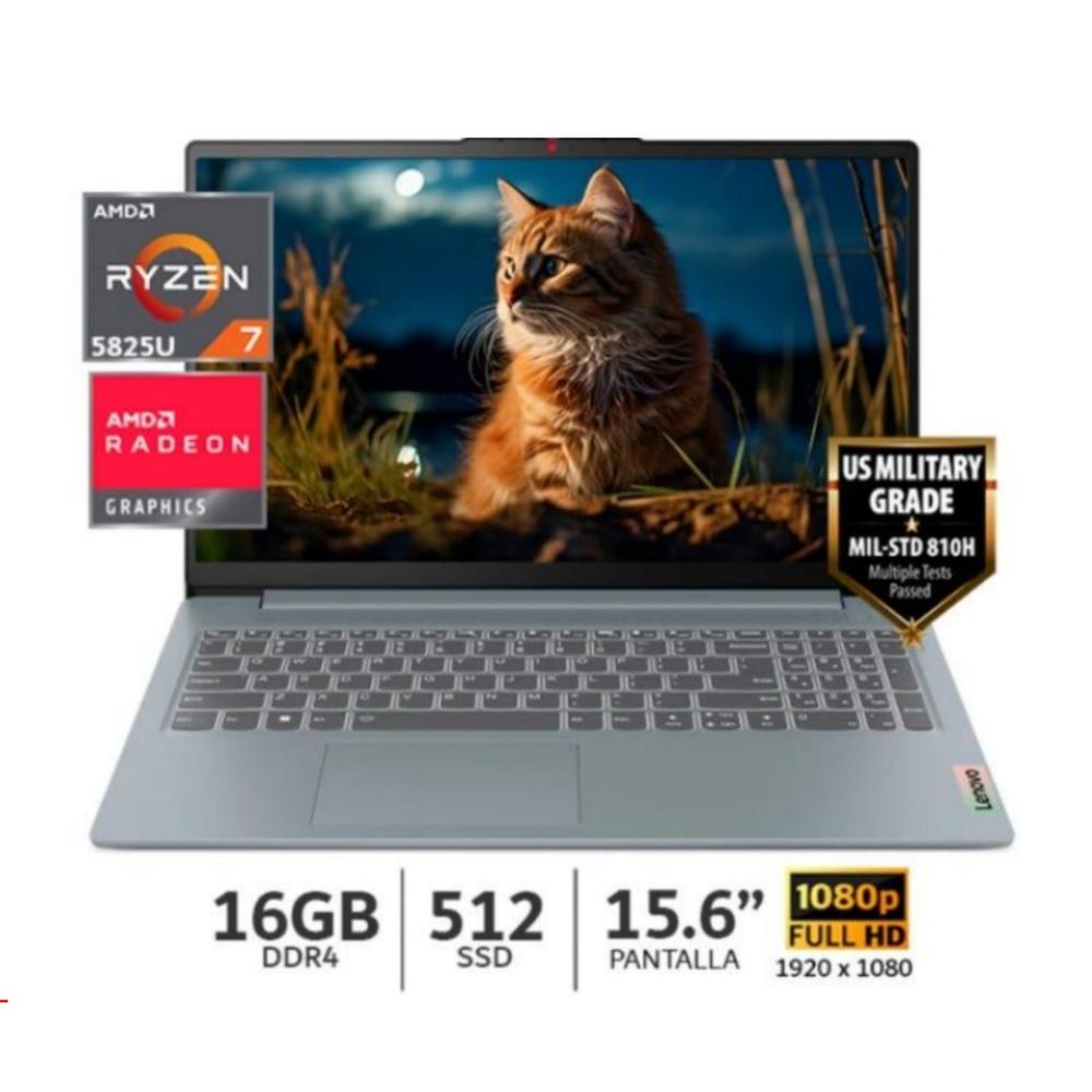 LAPTOP LENOVO 15.6" 82XM00S6LM AMD R7-5825U WIN11 16GB 512GB