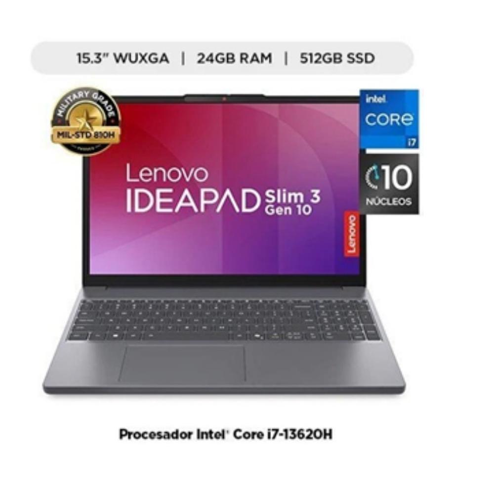 LAPTOP LENOVO 15.3" 83K100KFLM WUXGA CORE I7-13620H WIN11 24GB 512GB SSD
