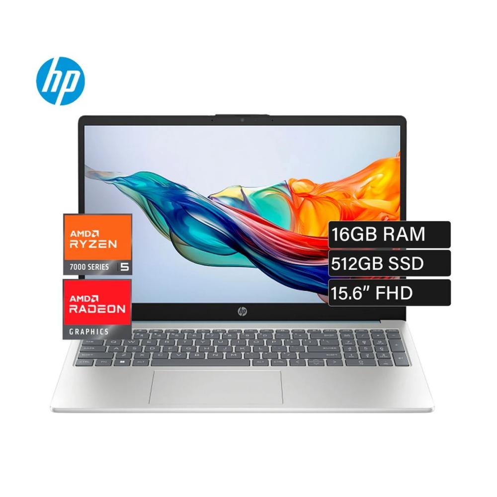 LAPTOP HP 15-FC0256LA 15.6" AMD R5-7520U WIN11 16GB 512GB SSD