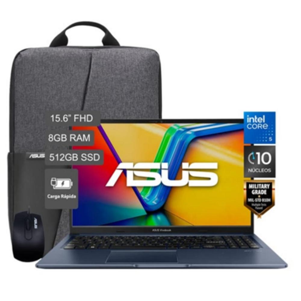 LAPTOP ASUS X1504VA-BQ4454W VIVOBOOK15 CORE 5-120U 15.6" WIN11 8GB RAM 512GB SSD