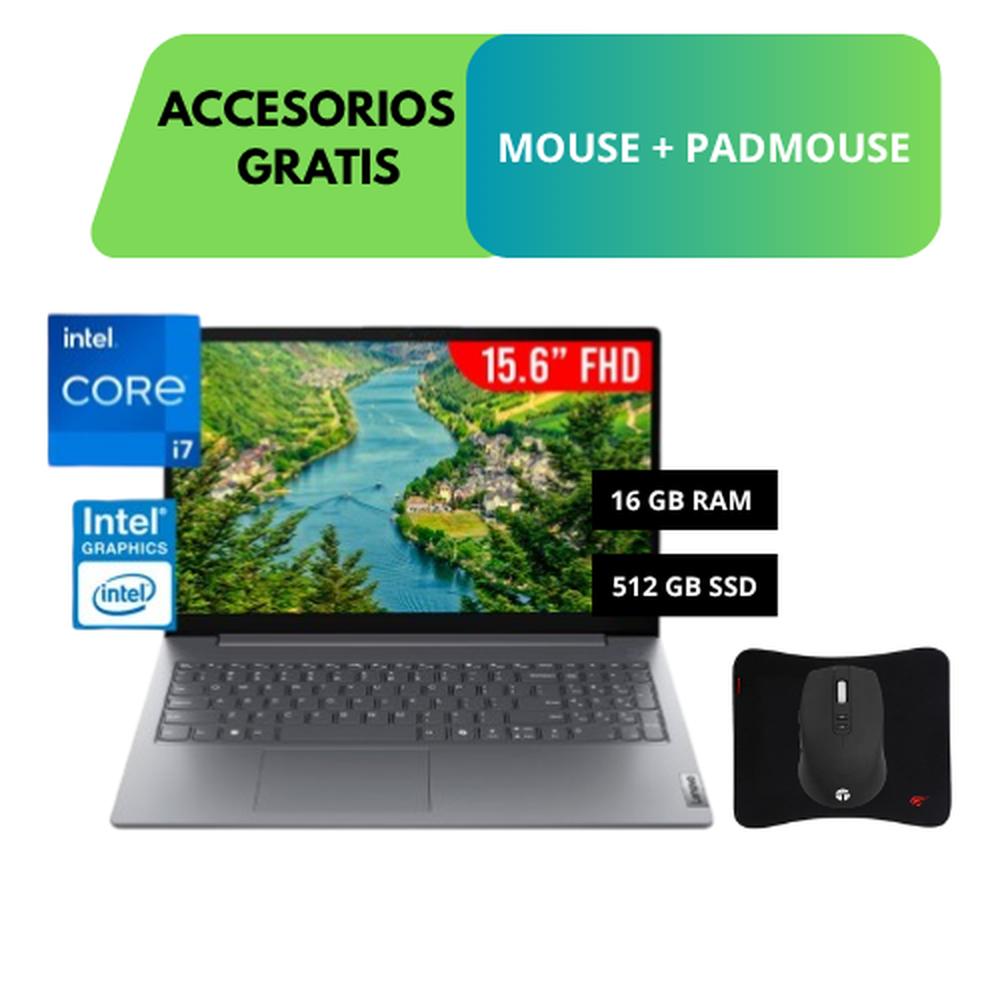 COMBO LAPTOP LENOVO V15 G5 IRL, 15.6“ FHD, INTEL CORE I7-13620H, 16GB RAM, 512GB SSD + ACCESORIO GRATIS