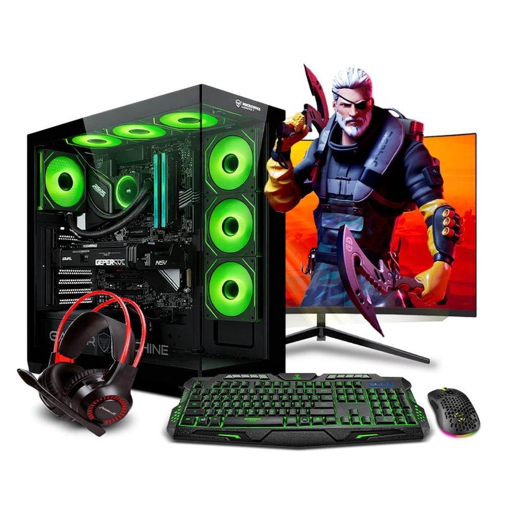 COMPUTADORA PC GAMER STORM GREEN PLUS RYZEN 7 7700X 16GB DDR5 500GB 24" CURVO RTX5050 8GB MIPCLISTA - MI PC LISTA