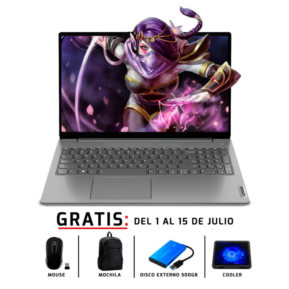 LAPTOP LENOVO IDEAPAD SLIM 3 15,6” AMD RYZEN 5 7520U 16GBLPDDR5 500GB MIPCLISTA - MI PC LISTA