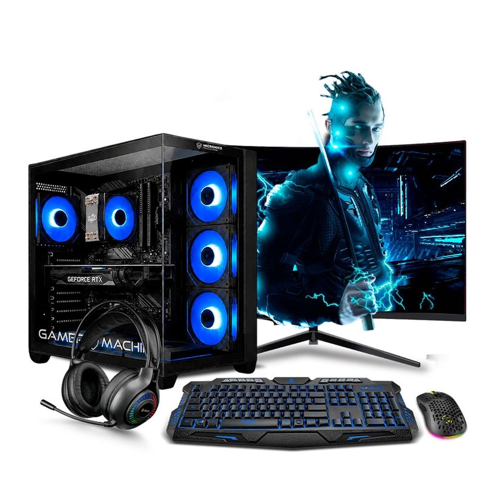 COMPUTADORA PC GAMER DRACO BLUE INTEL CORE I5 12400F 16GB 500GB 24" RTX3050 6GB