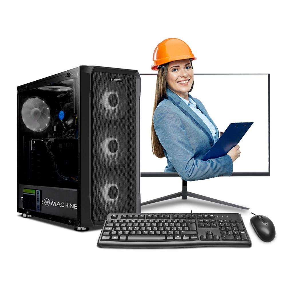 COMPUTADORA INTEL CORE I5 12400F 16GB 500GB 24" IPS RTX3050 6GB PC INGENIERÍA Y DISEÑO MIPCLISTA - MI PC LISTA