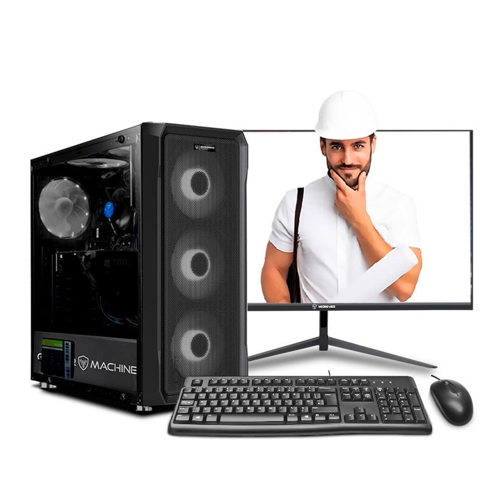 COMPUTADORA INTEL CORE I7 12700F 16GB 500GB 24" IPS RTX5060TI 8GB PC INGENIERÍA Y DISEÑO MIPCLISTA - MI PC LISTA