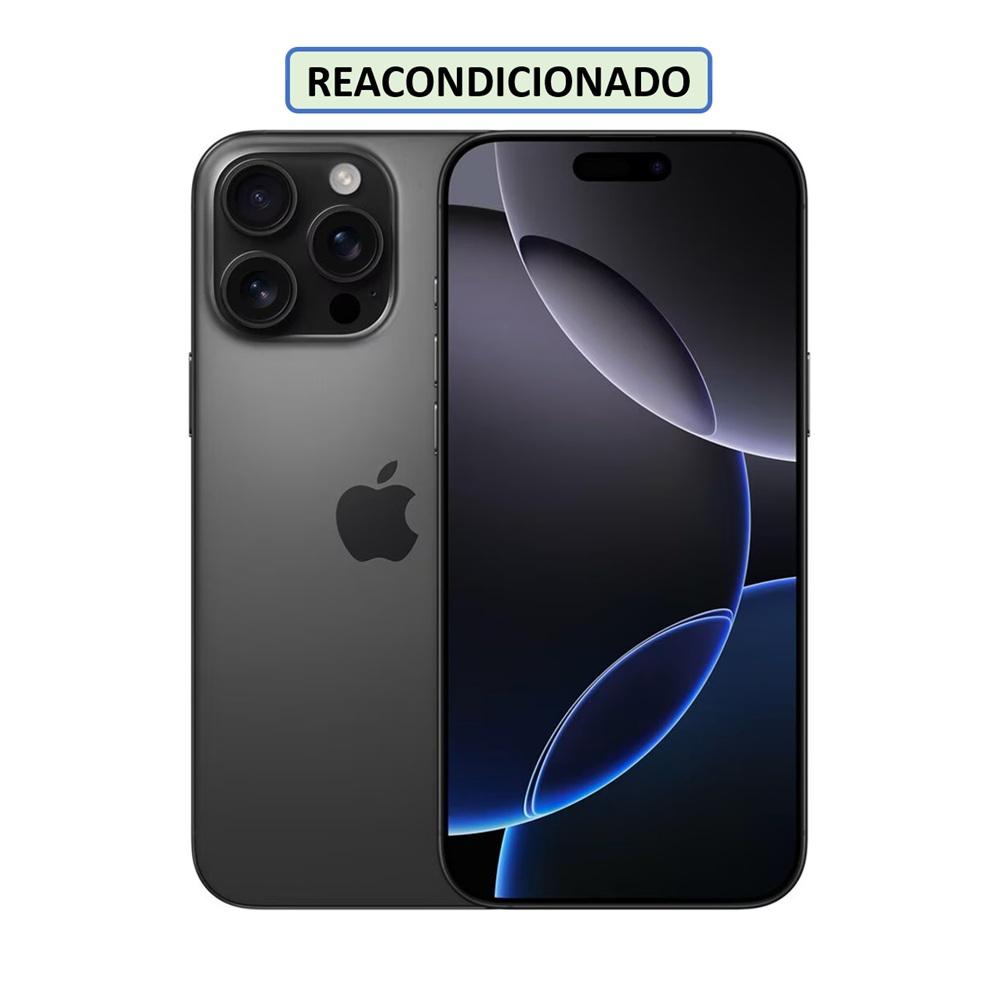 CELULAR IPHONE 16 PRO MAX C/CHIP 256GB 8GB BLACK-TITANIUM (REACONDICIONADO)