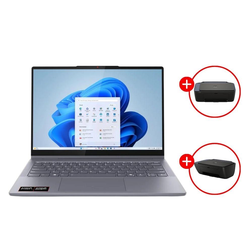 COMBO LAPTOP LENOVO IDEAPAD 14AKP10 14" AMD RYZEN AI 5 512GB  + IMPRESORA HP DESKJET 2975