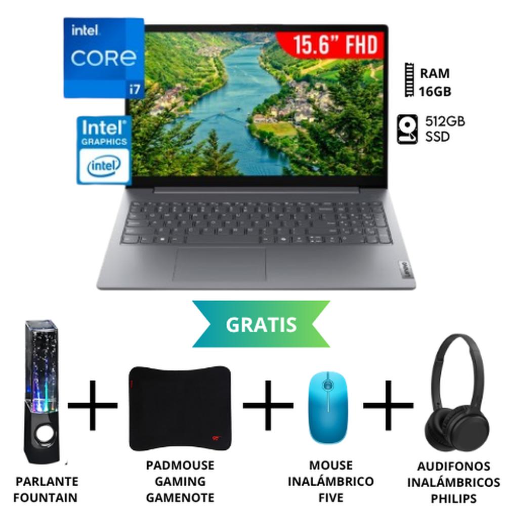 COMBO LAPTOP LENOVO V15 G5 IRL, 15.6“ FHD, INTEL CORE I7-13620H, 16GB RAM, 512GB SSD + ACCESORIO GRATIS