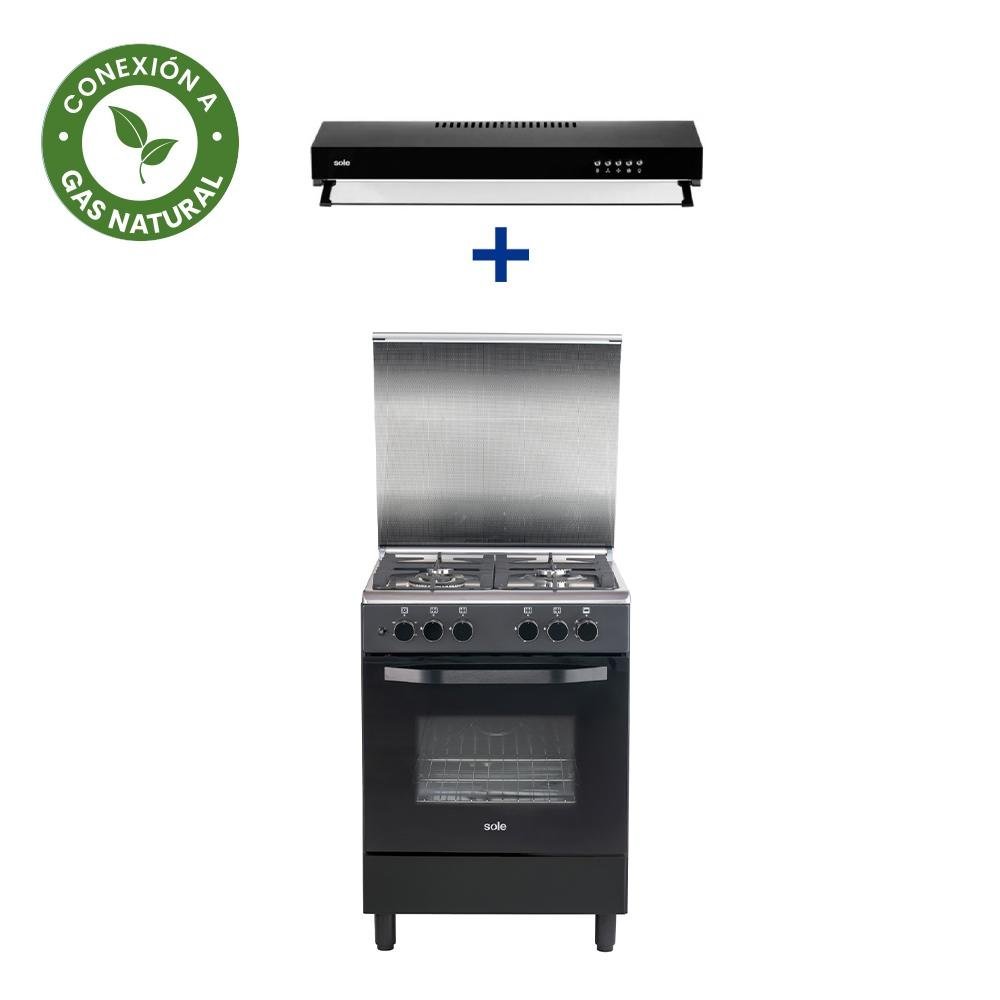 COCINA SOLE - BAHAMAS 60CM + CONEXIÓN + CAMPANA NYX 60 1M