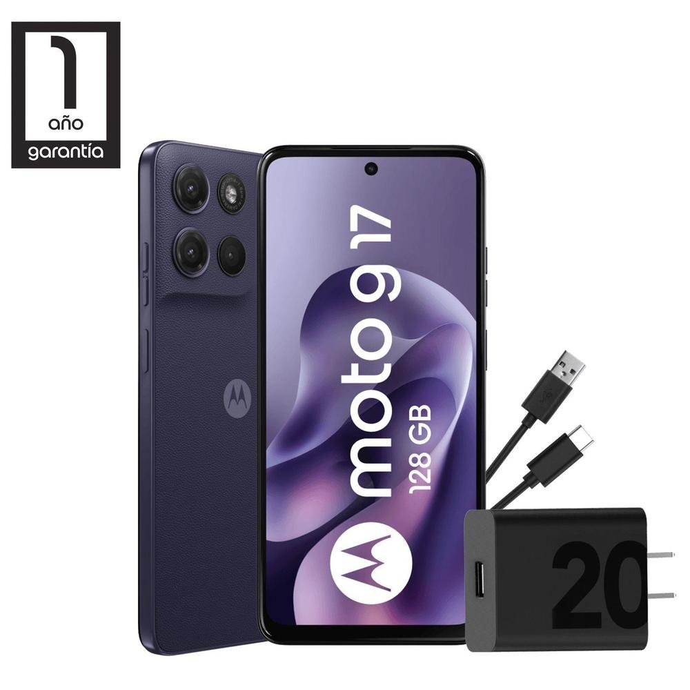 CELULAR MOTOROLA MOTO G17 ARANDANO 6.8” 4GB 128GB NANO SIM