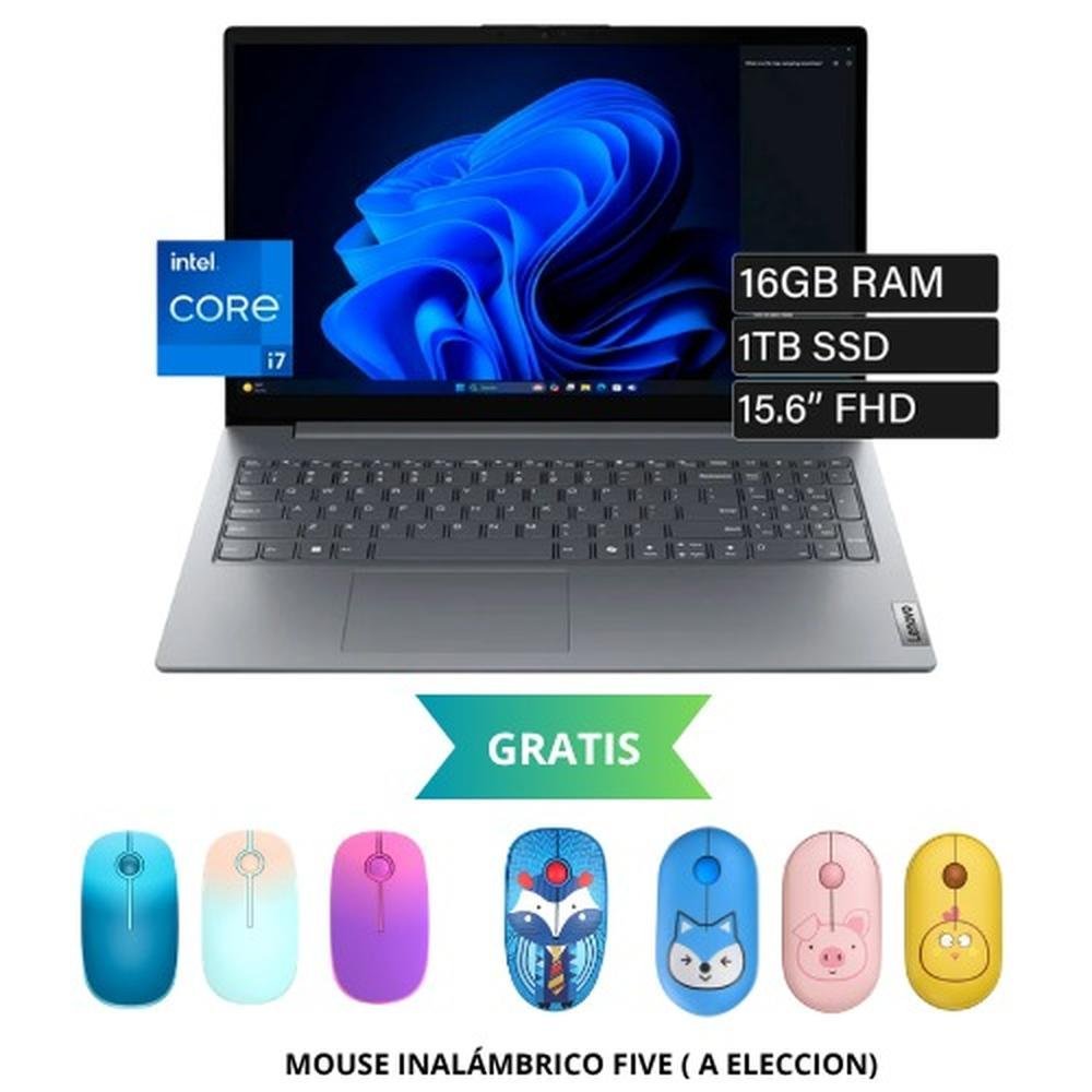LAPTOP LENOVO V15 G5 IRL, INTEL CORE I7-13620H, 16GB RAM, 1 TB SSD