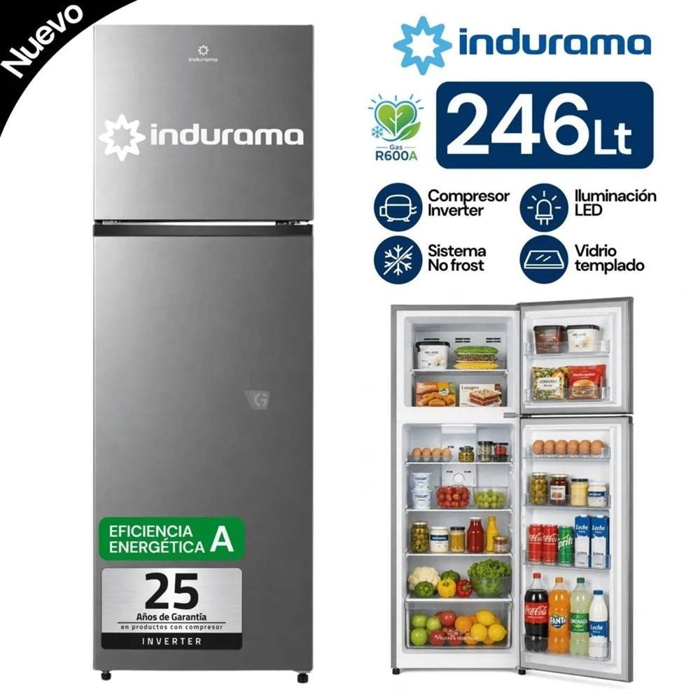 REFRIGERADORA CROMA TOP MOUNT 246L RI-389I INDURAMA