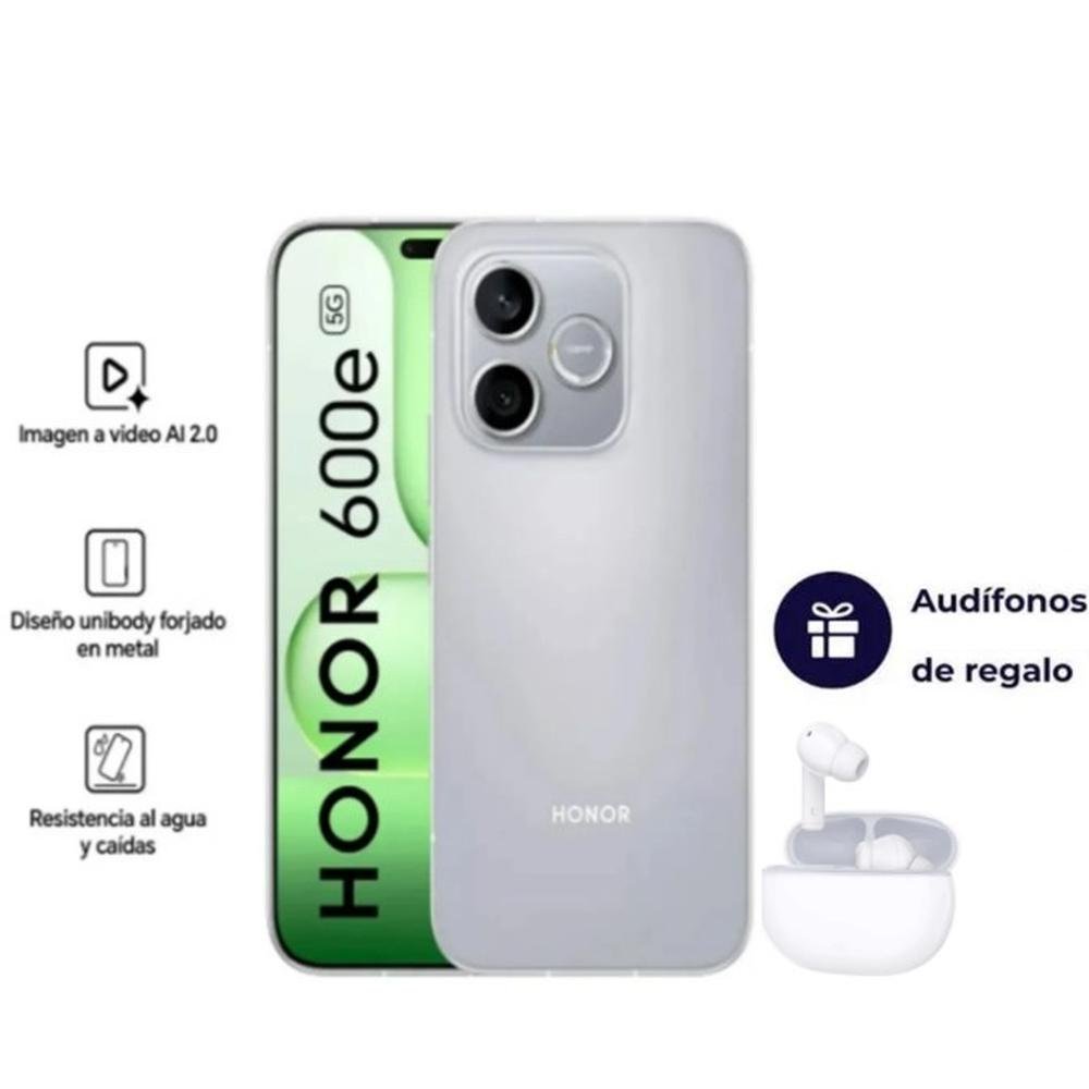 CELULAR HONOR 600E 8GB+512GB (LNA-NX3) - VELVET GREY + AUDIFONOS HONOR CHOICE DE REGALO