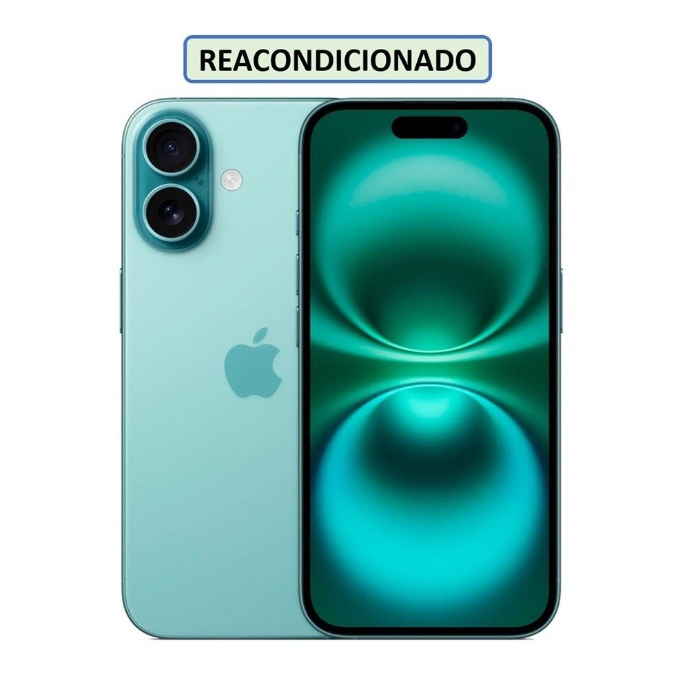 CELULAR IPHONE 16 C/CHIP 128GB 8GB TEAL (REACONDICIONADO)