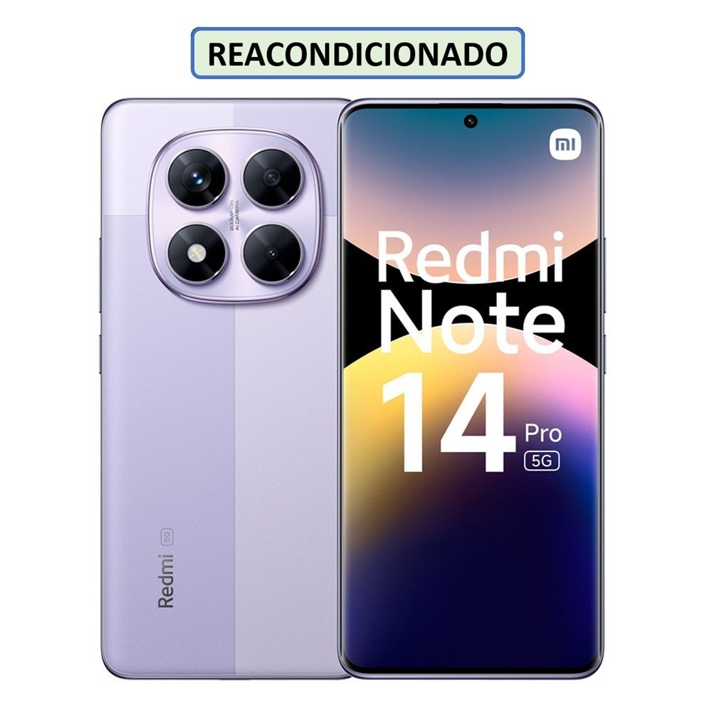 CELULAR XIAOMI REDMI NOTE 14 PRO 5G 256GB 8GB LAVENDER (REACONDICIONADO)