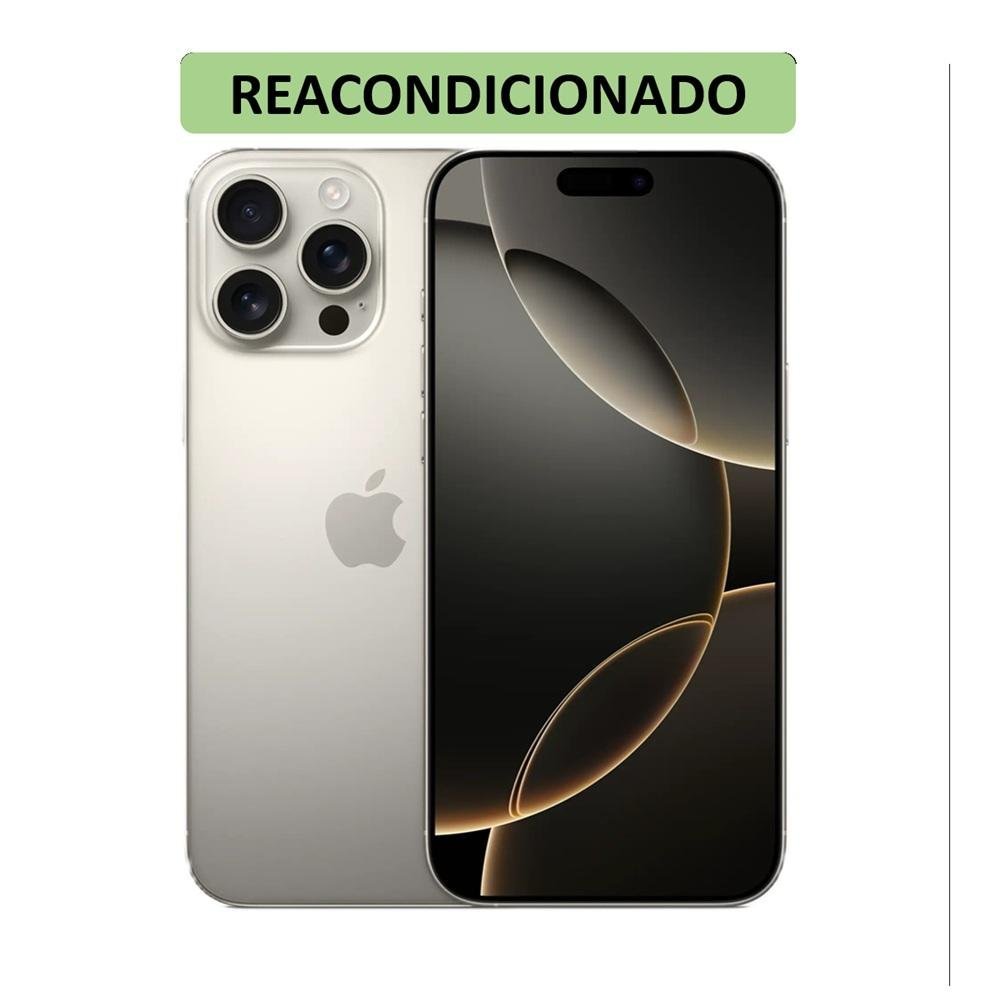 CELULAR IPHONE 16 PRO MAX C/CHIP 512GB 8GB NATURAL-TITANIO (REACONDICIONADO)