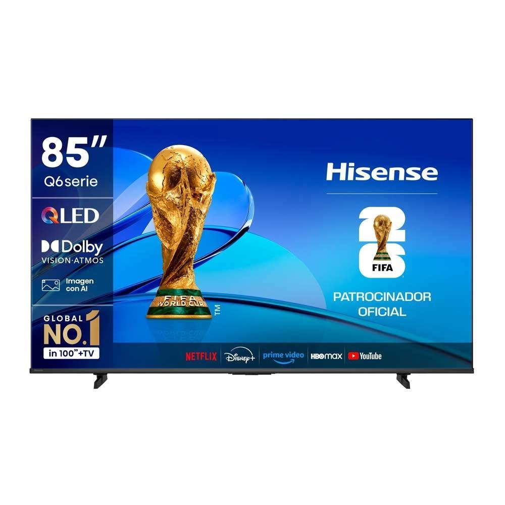TELEVISOR SMART HISENSE 85"  4K UHD QLED VIDAA 85Q6QV
