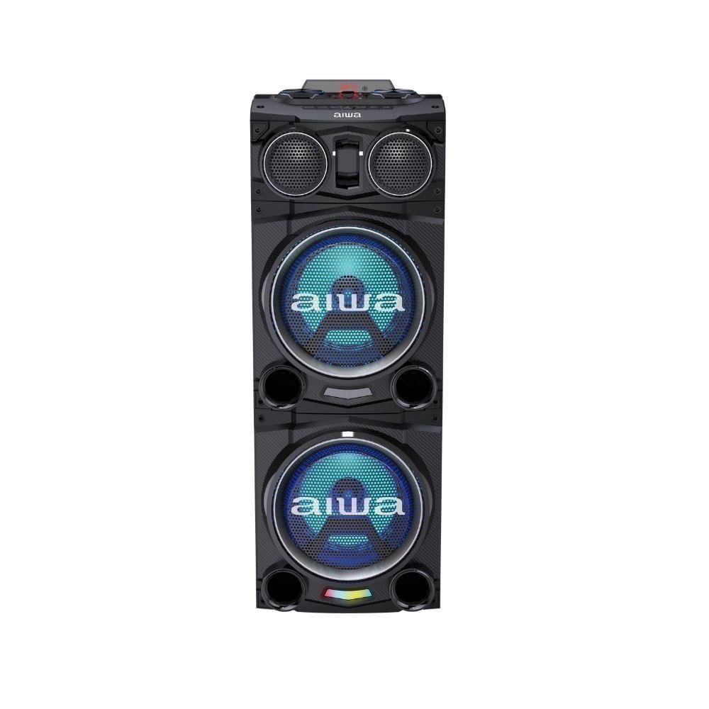 PARLANTE TORRE AIWA AWPOC10 2500W PMPO DJ FIESTA NEGRO