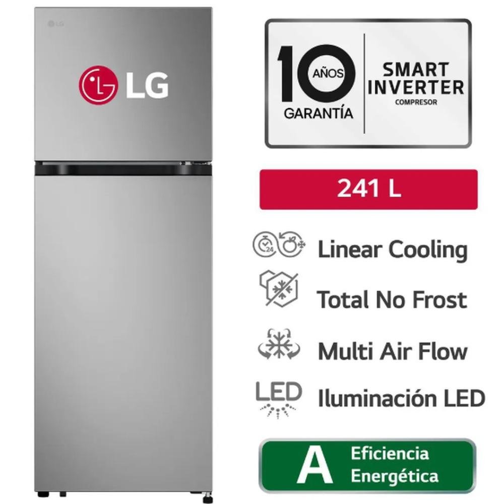 REFRIGERADORA LG VT24BPY 241L PLATEADO