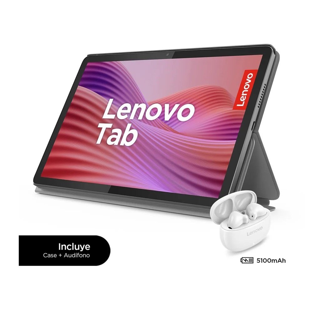 TABLET LENOVO TAB M10 + FOLIO CASE + LENOVO E310 EARBUDS 10.1 128GB 4GB GRAY